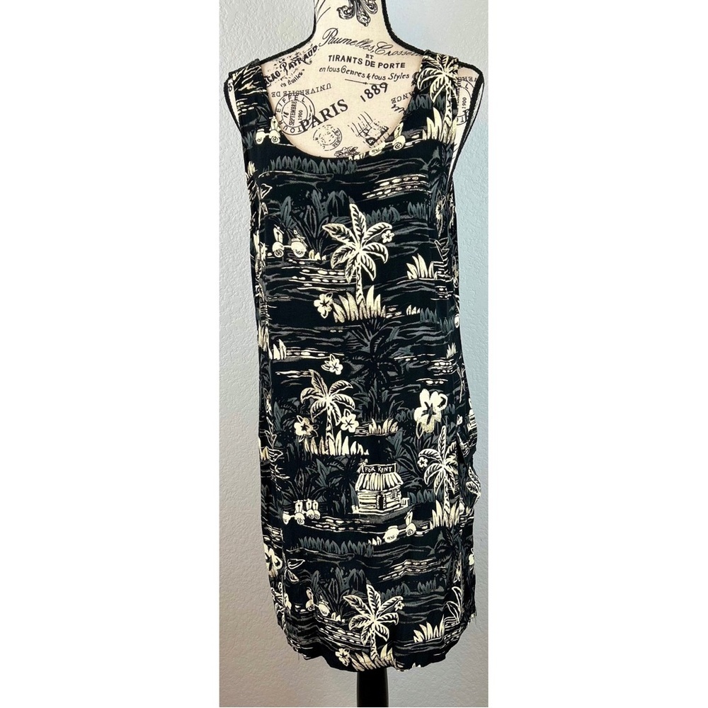 Vintage Weekend Traffic Tropical Print Sundress
